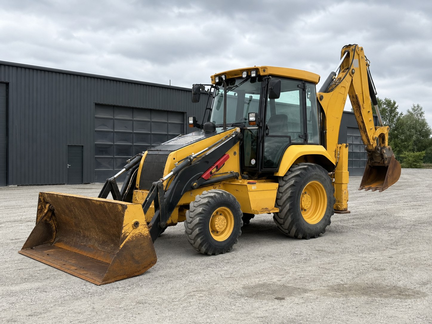 Used 4WD Backhoe Loader Ju Niu Machinery China